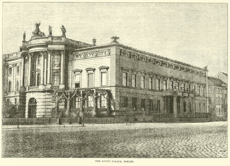 Le palais du roi, Berlin, mars 1871 - English School