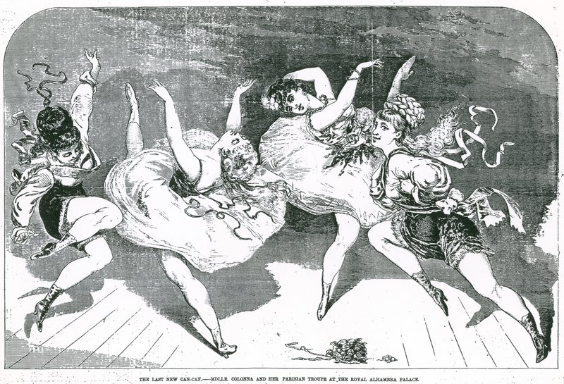Le Dernier Nouveau Can-Can - Mademoiselle Colonna et sa troupe parisienne au Palais Royal Alhambra - English School