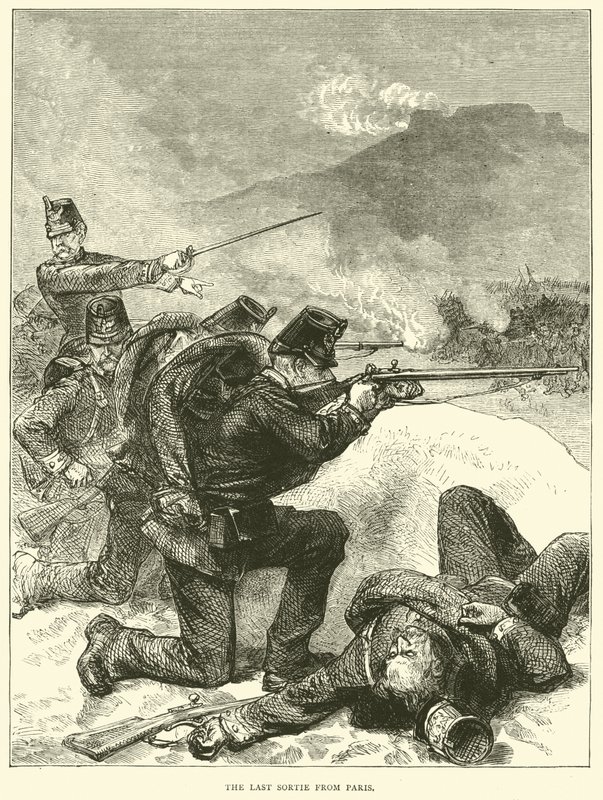 La dernière sortie de Paris, janvier 1871 - English School