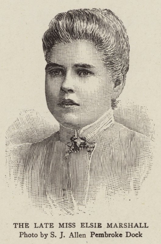 Feu Mlle Elsie Marshall (gravure) - English School