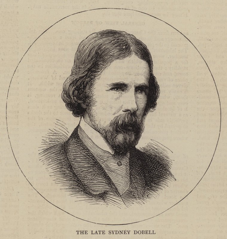 Le défunt Sydney Dobell (gravure) - English School