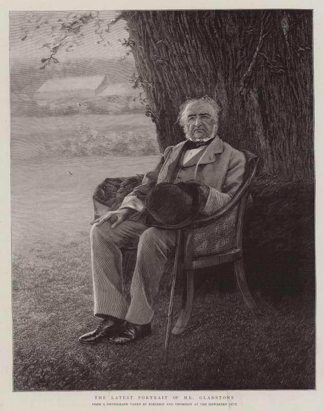 Les derniers portraits de M. Gladstone - English School