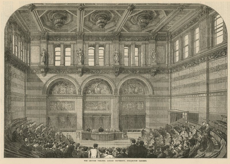 Le Théâtre de Conférences, Université de Londres, Burlington Gardens - English School