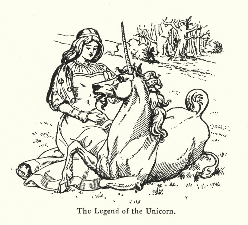 La Légende de la Licorne (gravure) - English School