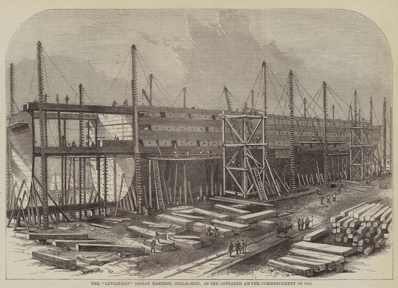 Le "Leviathan" (Great Eastern) Steam-Ship, tel qu