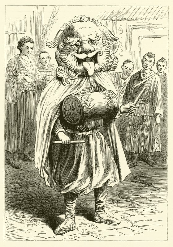 La tête du lion (gravure) - English School