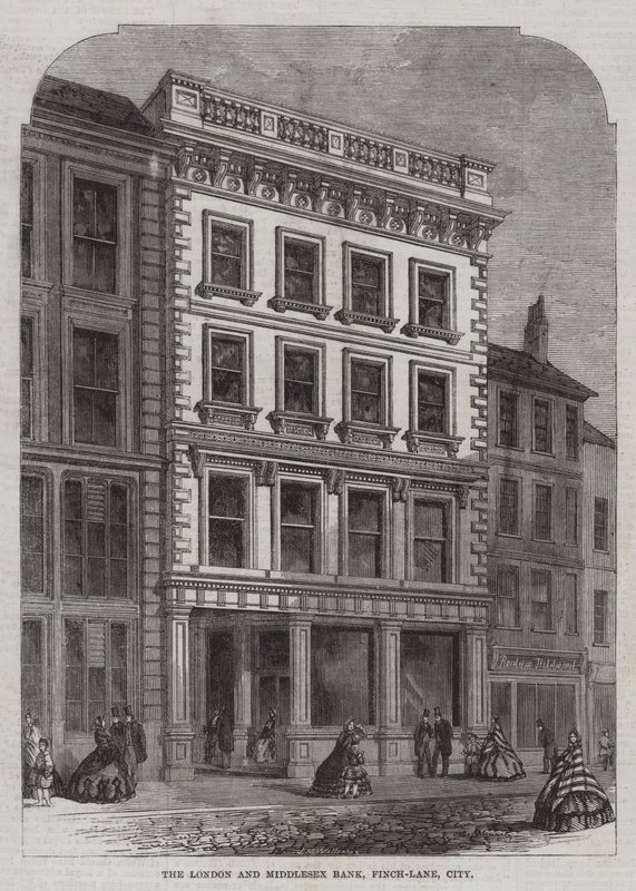 La Banque de Londres et du Middlesex, Finch-Lane, City - English School