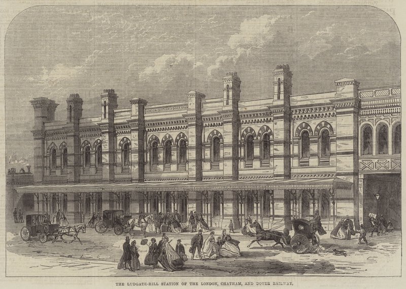 La gare de Ludgate-Hill du chemin de fer de Londres, Chatham et Douvres - English School
