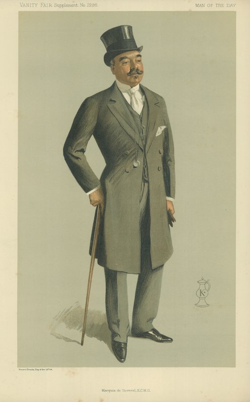 Le Marquis de Soveral, caricature du magazine Vanity Fair, 13 novembre 1912 - English School