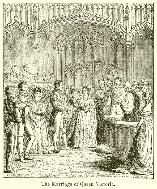 Le mariage de la reine Victoria - English School