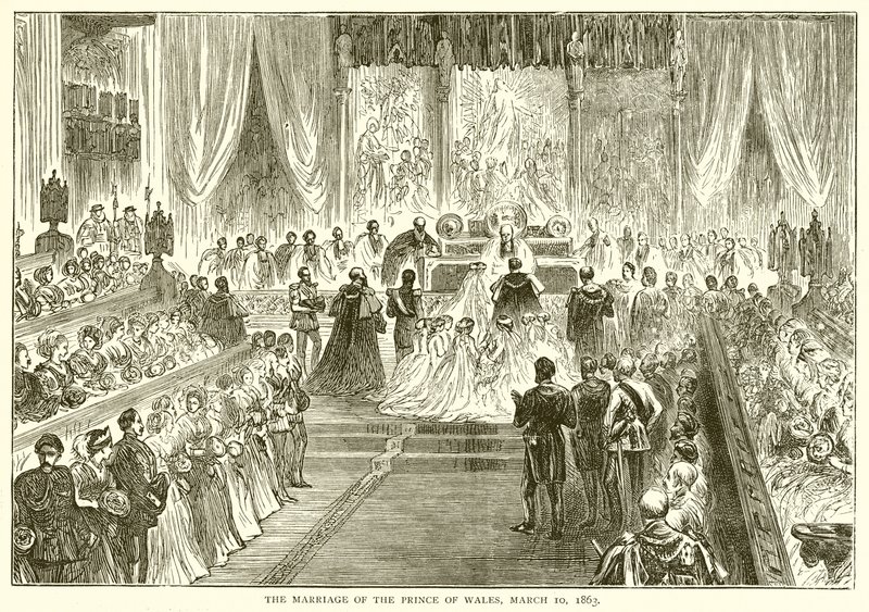 Le mariage du prince de Galles, 10 mars 1863 - English School