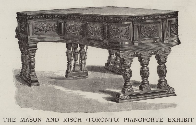 Exposition de pianos Mason et Risch (Toronto) (gravure) - English School
