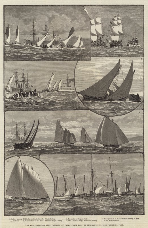 La régate de la flotte méditerranéenne à Palma, course pour la Coupe de l