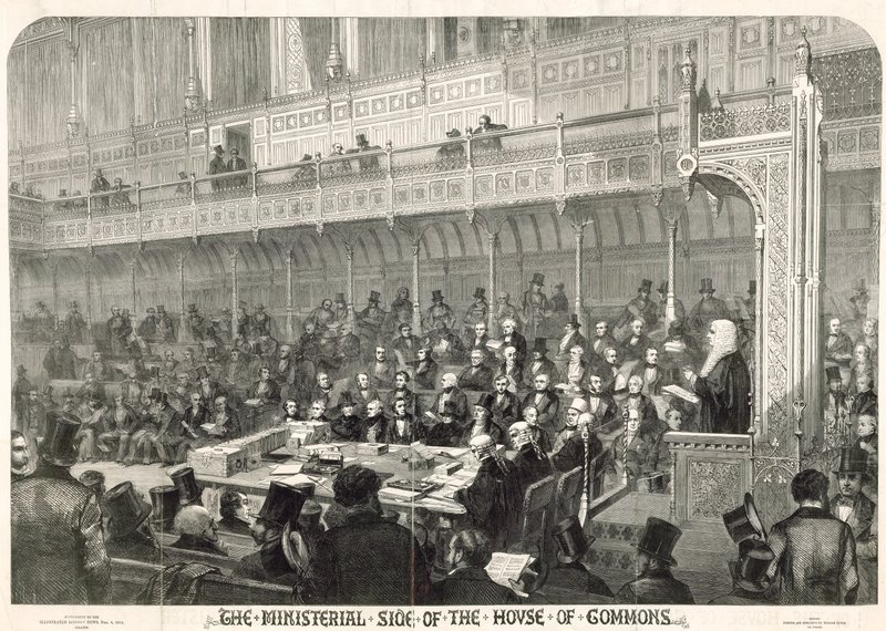 Côté ministériel de la Chambre des communes - English School