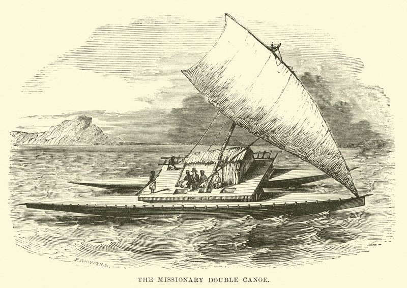 Le double canoë missionnaire - English School