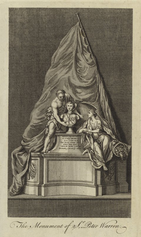 Le monument de Sir Peter Warren - English School