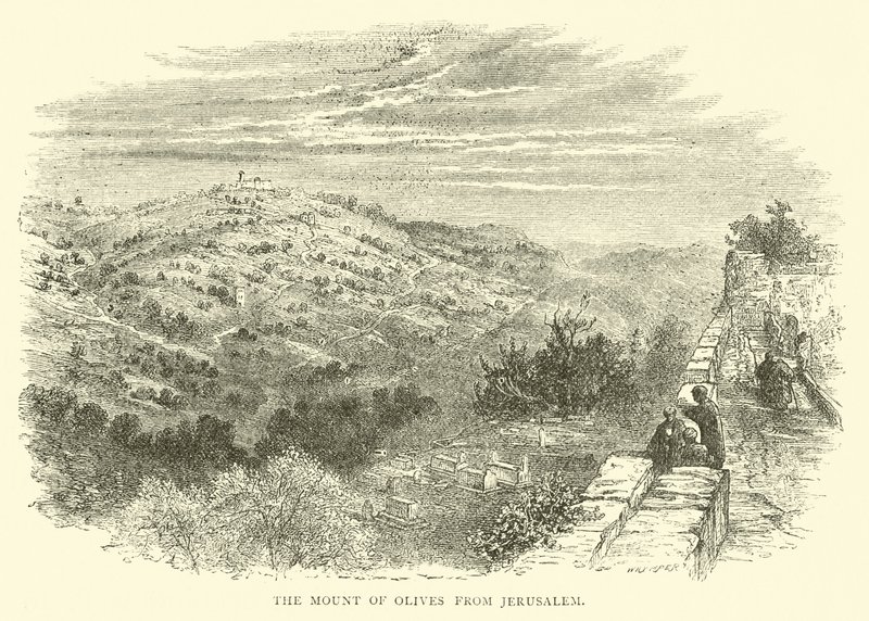 Le Mont des Oliviers depuis Jérusalem - English School