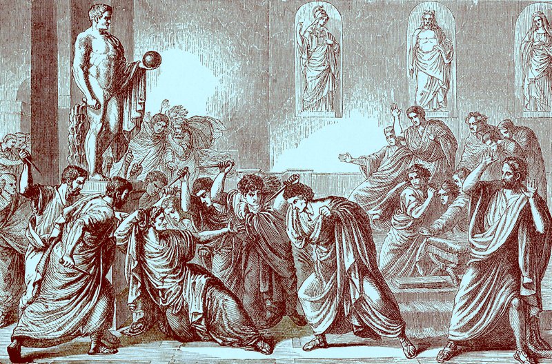 Le meurtre de Jules César, illustration de L