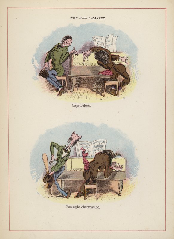 Le maître de musique - différentes façons de jouer du piano - English School