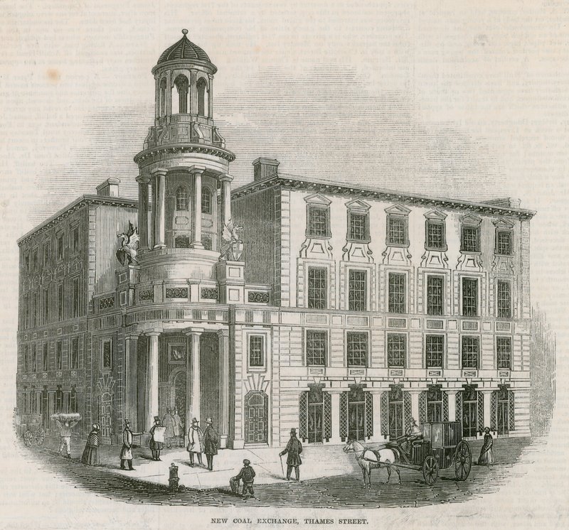 Le nouveau Coal Exchange, Thames Street - English School