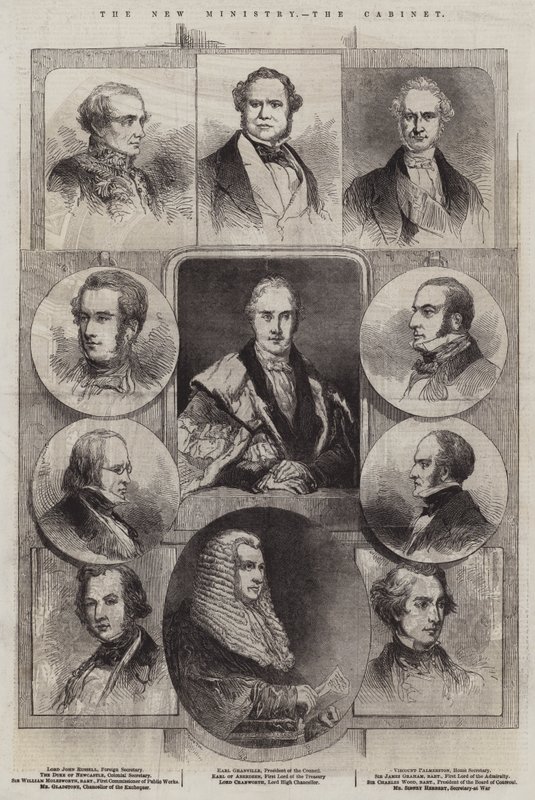 Le nouveau ministère, le cabinet - English School
