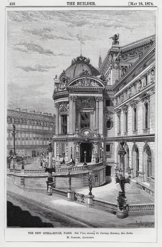 Le nouvel opéra, Paris (gravure) - English School