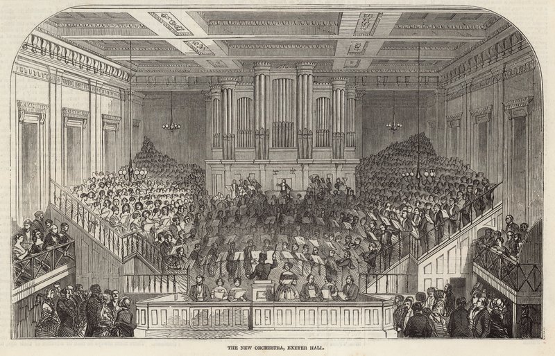 Le nouvel orchestre, Exeter Hall, Londres - English School