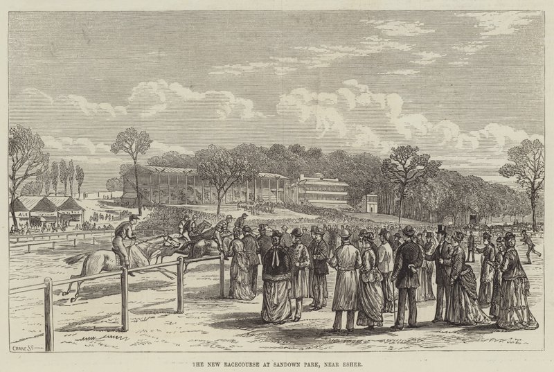 Le nouveau champ de courses à Sandown Park, près d