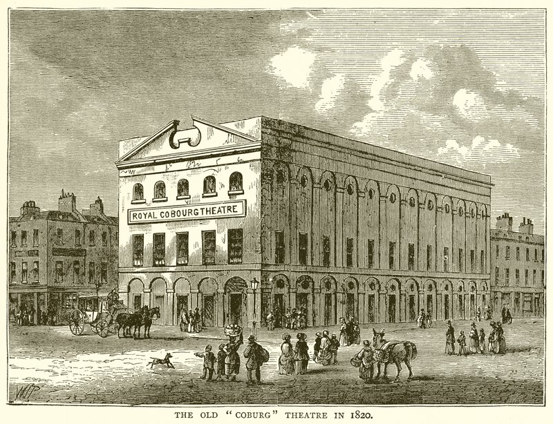 Le Vieux Théâtre Coburg en 1820 - English School