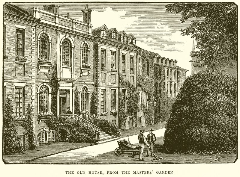 La vieille maison, depuis le jardin du maître - English School
