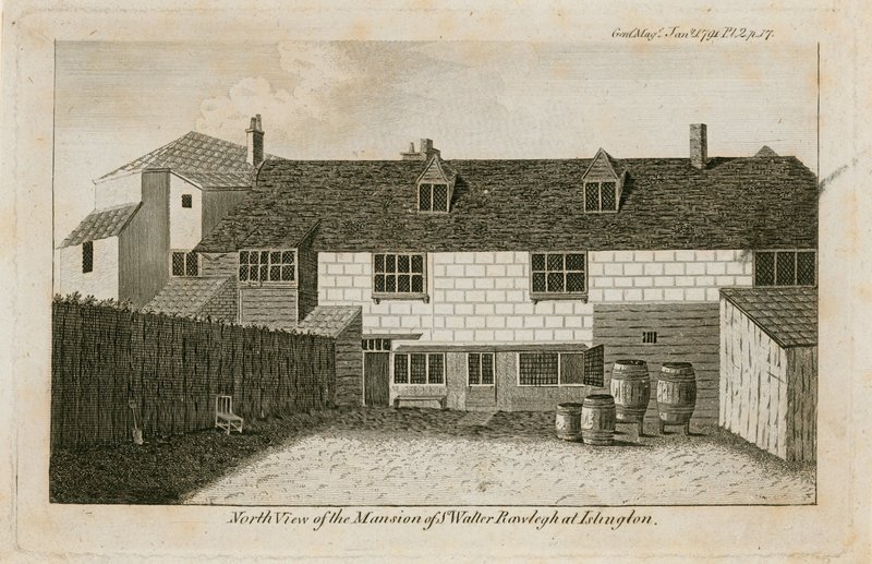 The Old Pied Bull (arrière), maison de Sir Walter Raleigh - English School