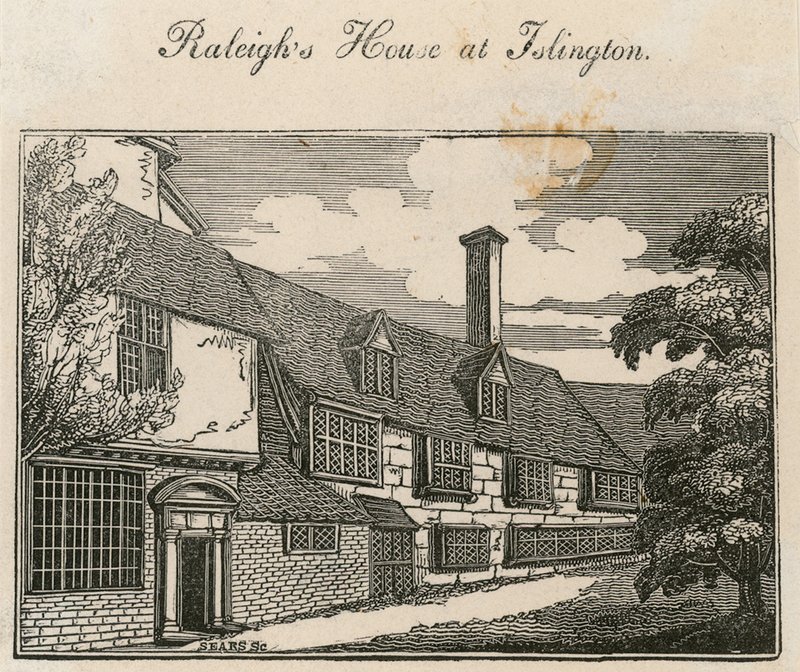 The Old Pied Bull (arrière), maison de Sir Walter Raleigh - English School
