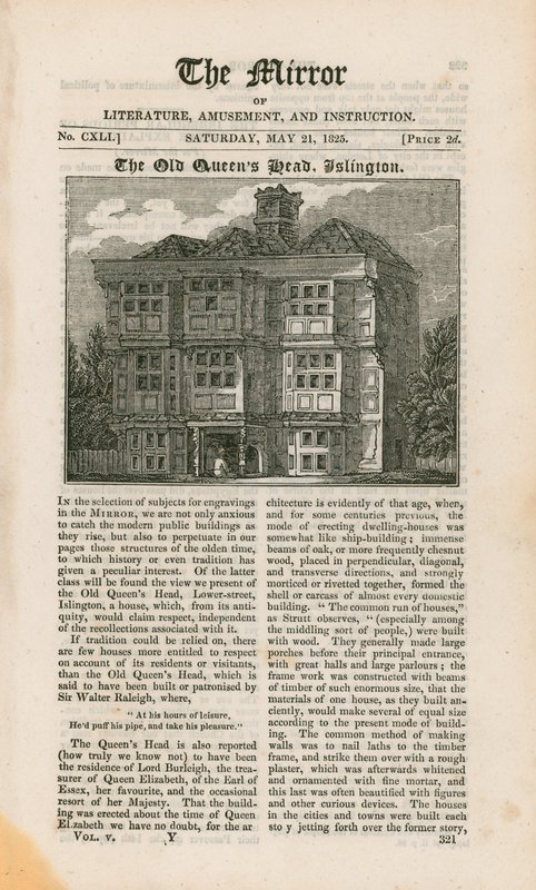 The Old Queens Head, Islington - English School