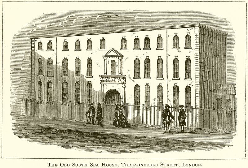 La vieille maison de la mer du Sud, Threadneedle Street, Londres - English School