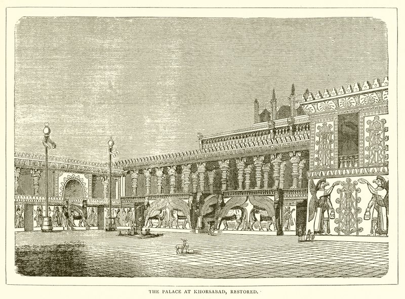 Le Palais de Khorsabad, restauré - English School