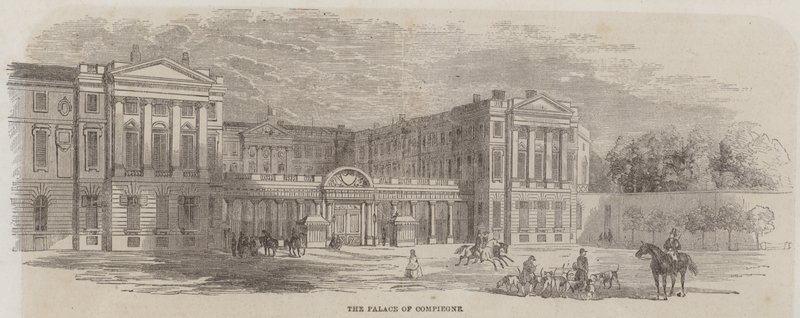 Le Palais de Compiègne (gravure) - English School