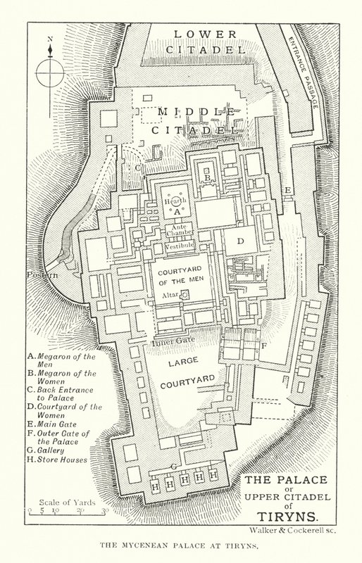 Le Palais ou Citadelle supérieure de Tirynthe - English School