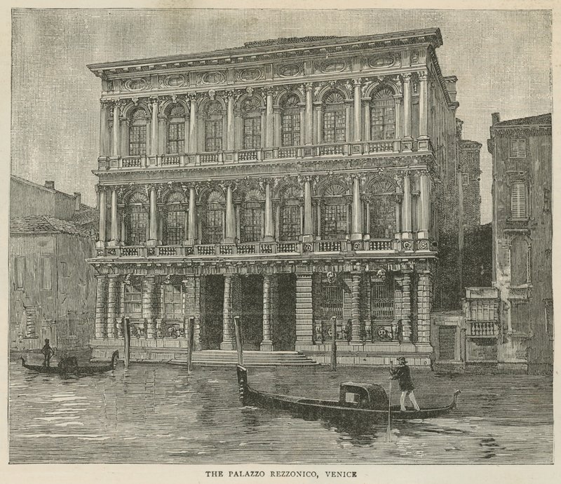 Le Palazzo Rezzonico, Venise - English School