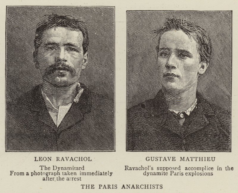 Les anarchistes de Paris (gravure) - English School