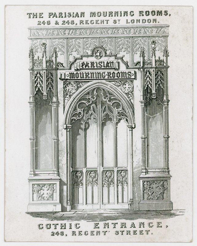 Les Chambres de Deuil Parisiennes, carte de visite - English School