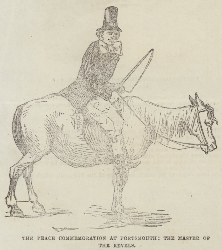 La commémoration de la paix à Portsmouth, le maître des réjouissances - English School