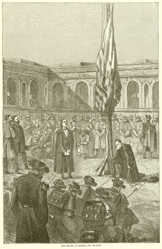 La prière à Sumter, 26 décembre 1860 - English School
