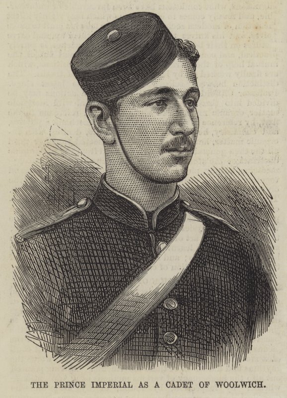 Le prince impérial en tant que cadet de Woolwich - English School