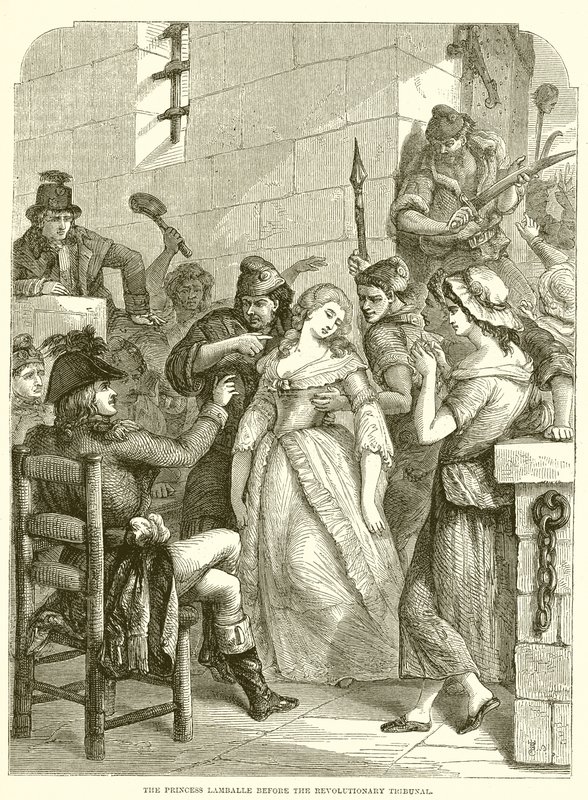 La princesse Lamballe devant le tribunal révolutionnaire - English School
