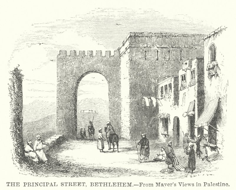 La rue principale, Bethléem (gravure) - English School