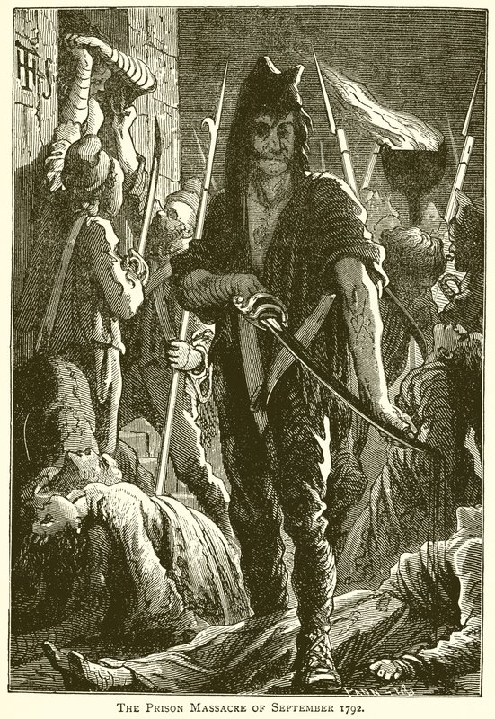Le Massacre des Prisons de Septembre 1792 - English School