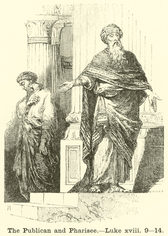 Le publicain et le pharisien, Luc, xviii, 9, 14 - English School