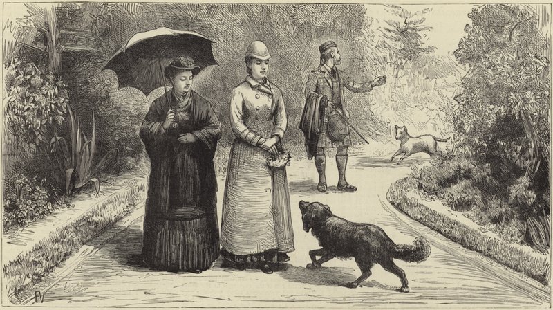La Reine à Balmoral - English School