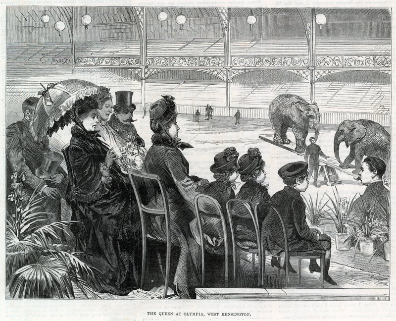 La Reine à Olympia, West Kensington - English School