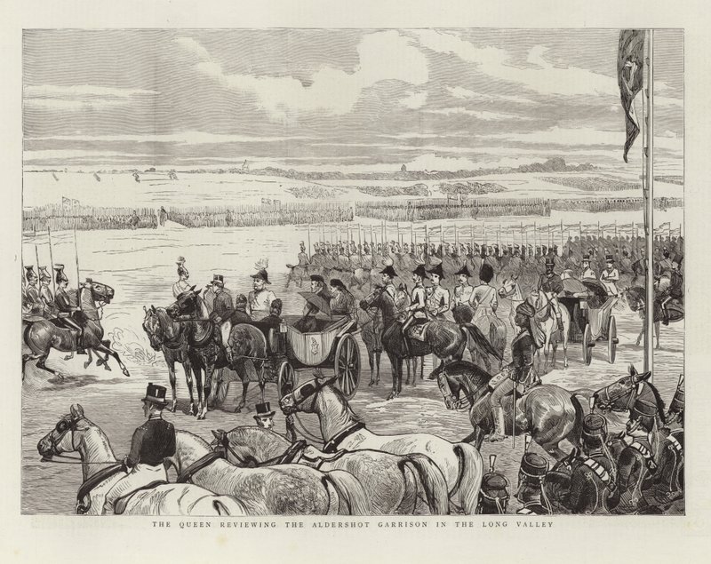 La Reine passant en revue la garnison d